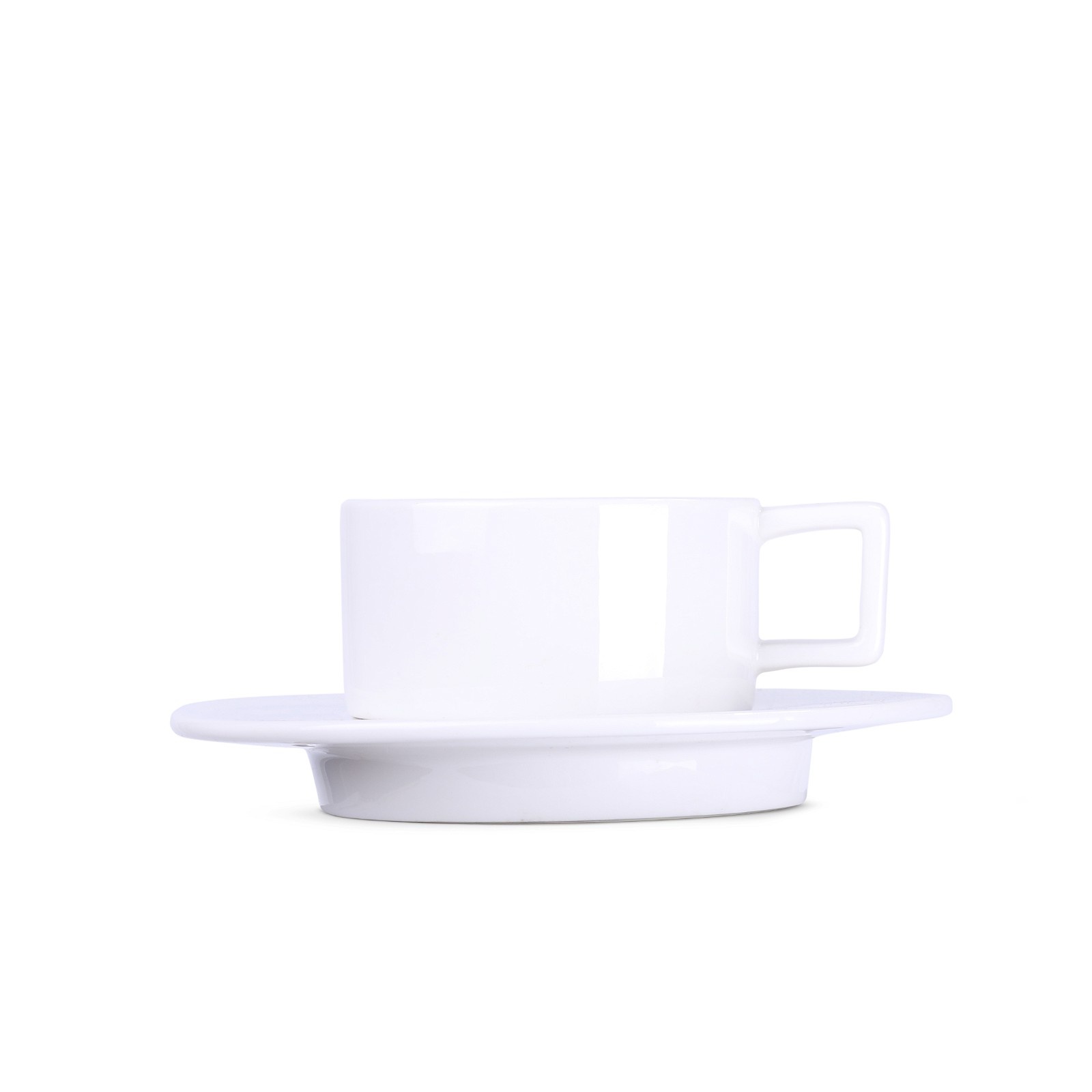 cup with a saucer space 160ml with logo