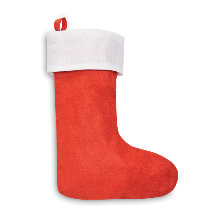 xmas elf sock with logo