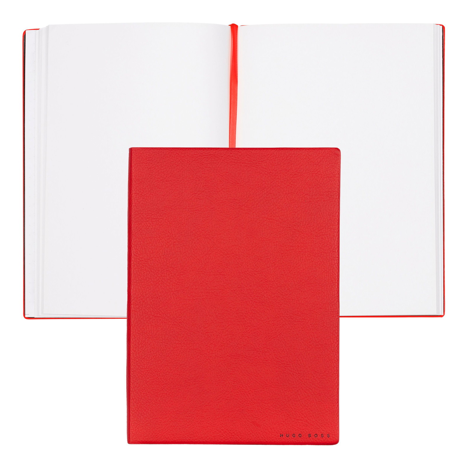 notebook a5 elegance plain hugo boss with logo