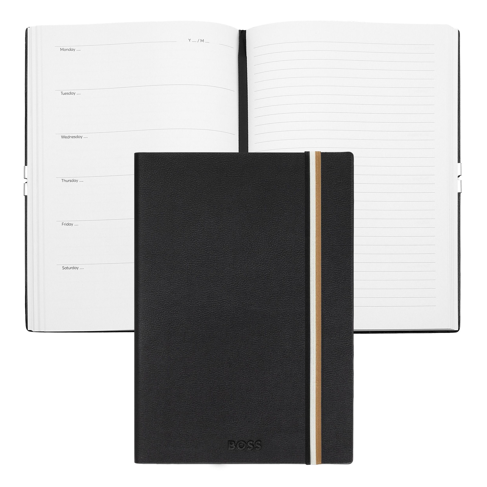 notebook a5 iconic agenda hugo boss with logo