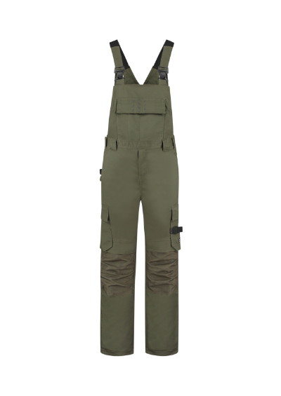 work bib trousers unisex bib & brace twill cordura with logo