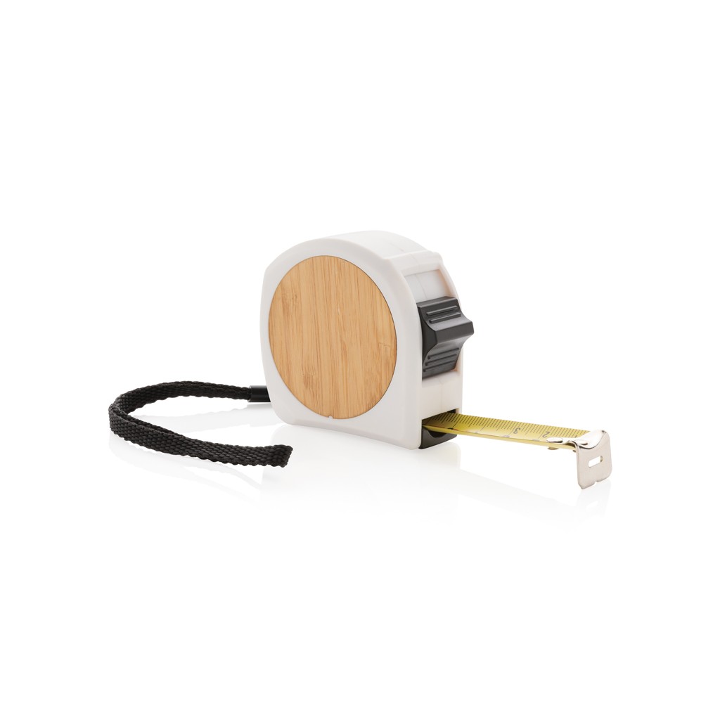 bamboo measuring tape 5m/19mm with logo