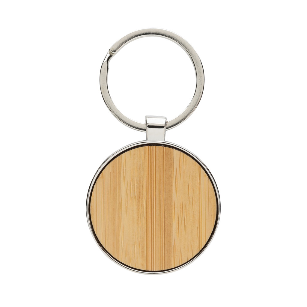 key holder ring recycled metal with logo