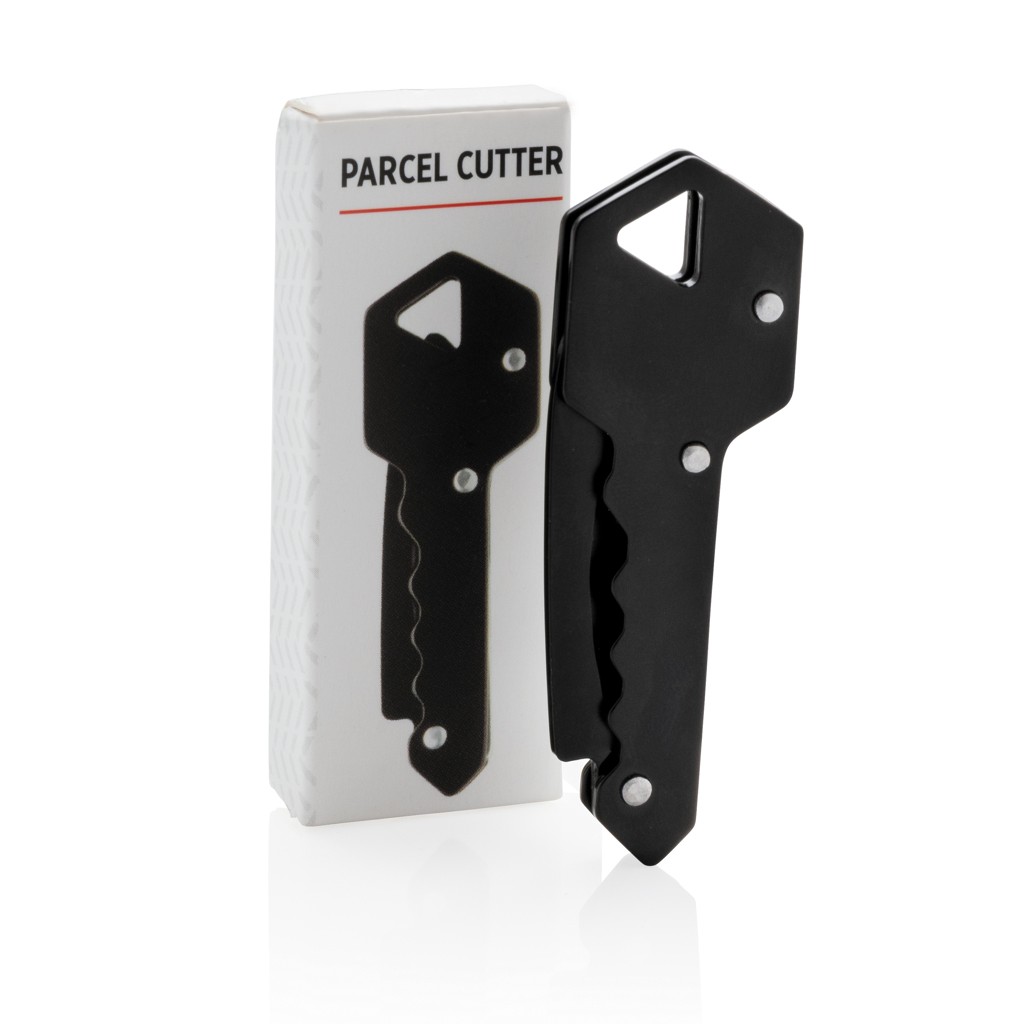 parcel cutter with logo