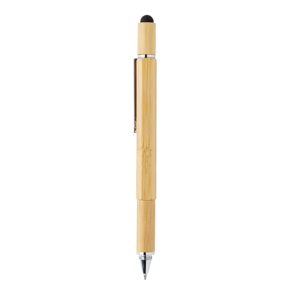 bamboo 5 in 1 toolpen with logo