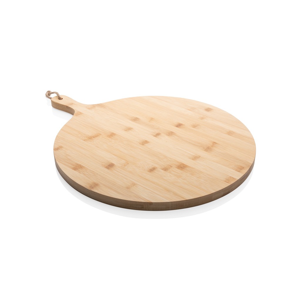 ukiyo bamboo round serving board with logo