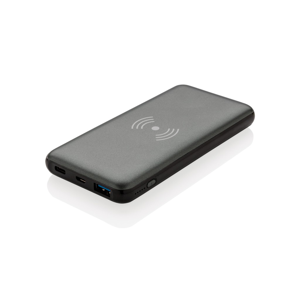 10.000 mah fast charging 10w wireless powerbank with pd with logo