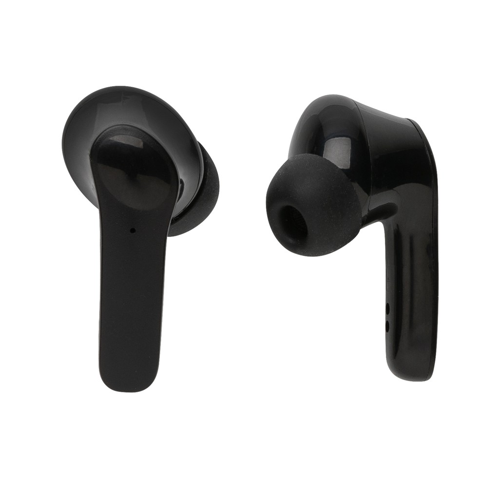 rcs standard recycled plastic tws earbuds with logo