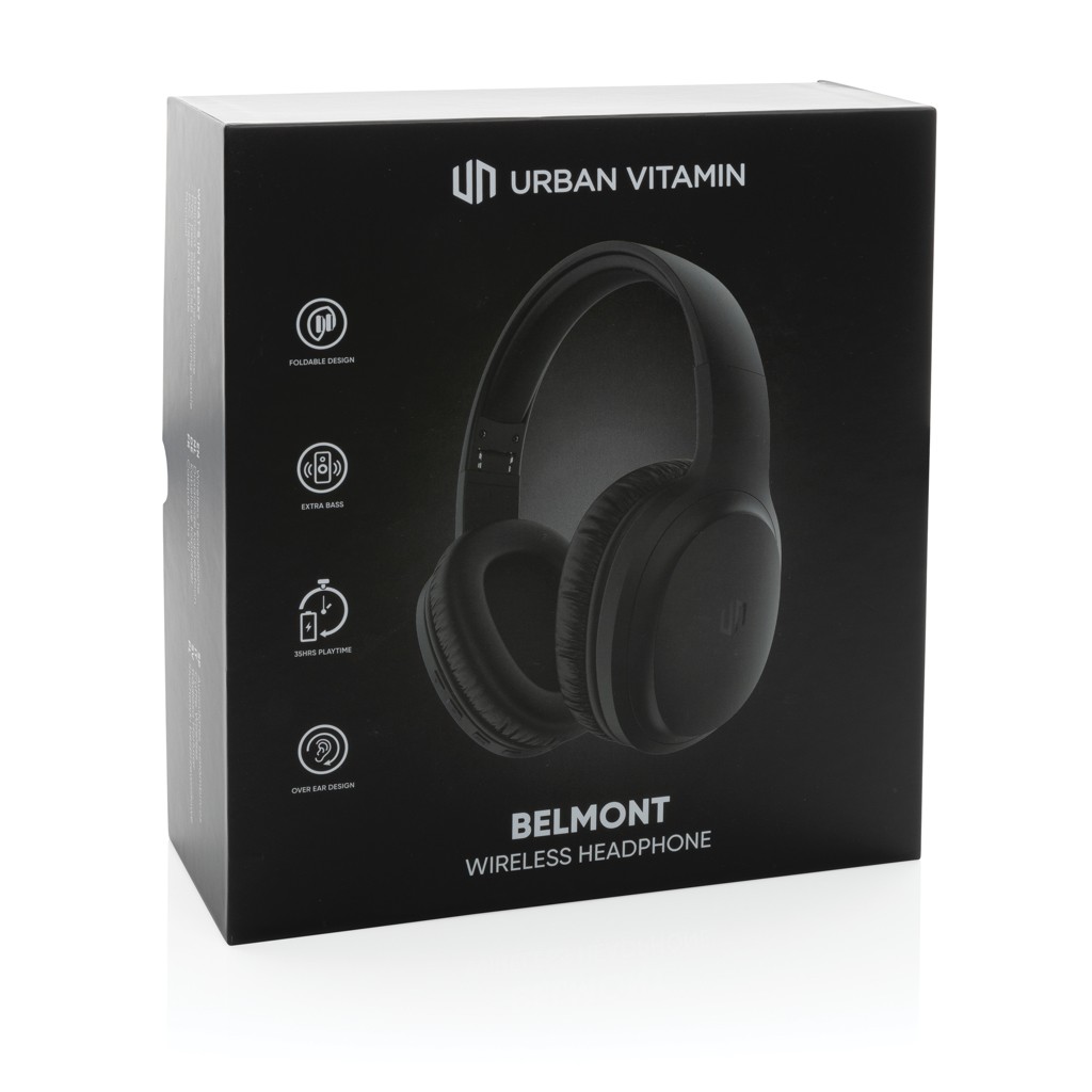 urban vitamin belmont wireless headphone with logo