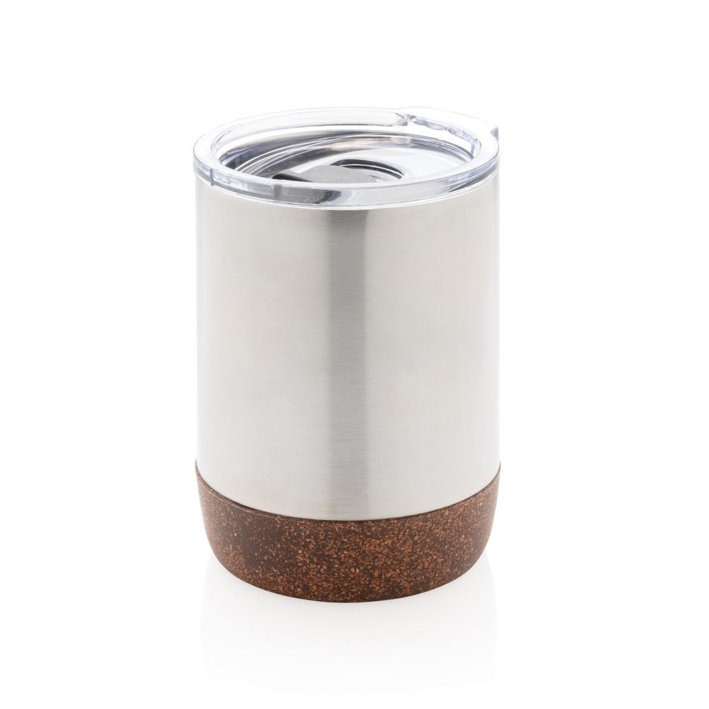 cork small vacuum coffee mug with logo