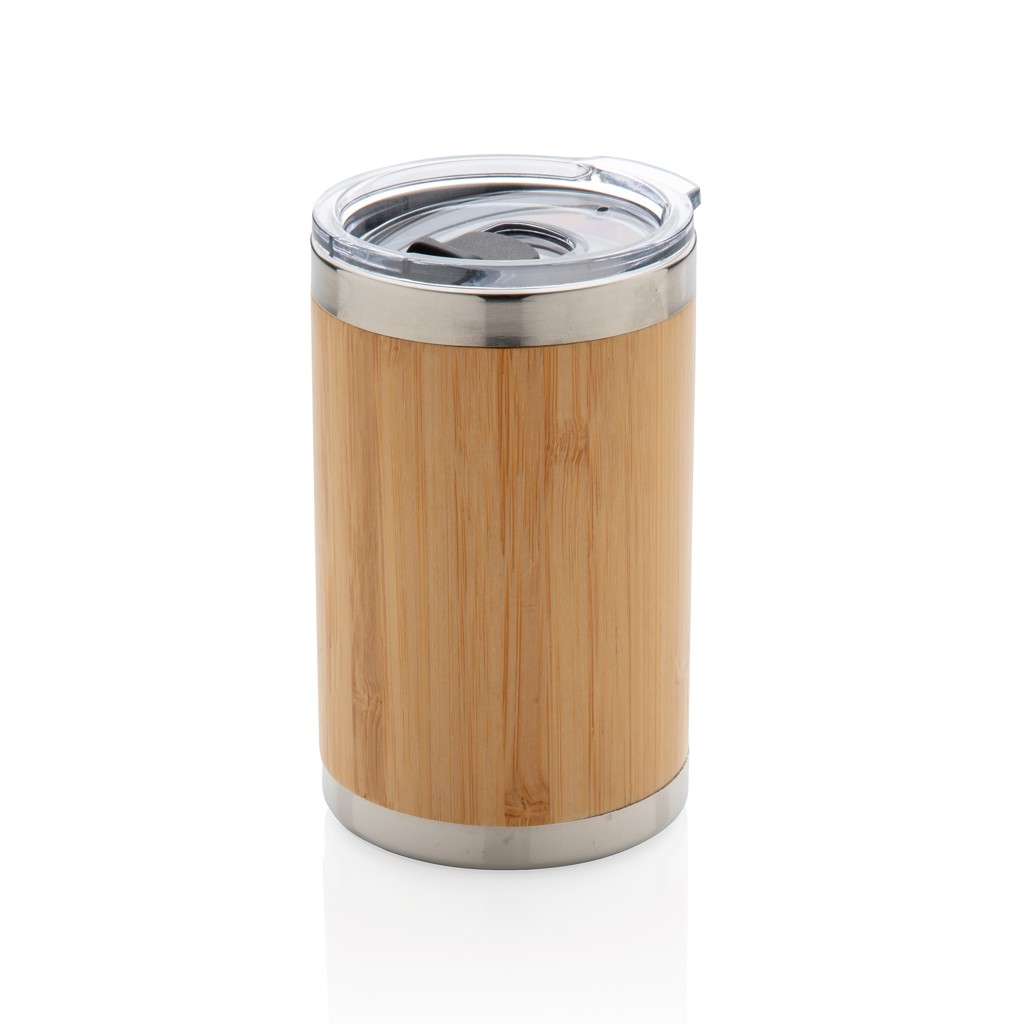 bamboo coffee to go tumbler with logo