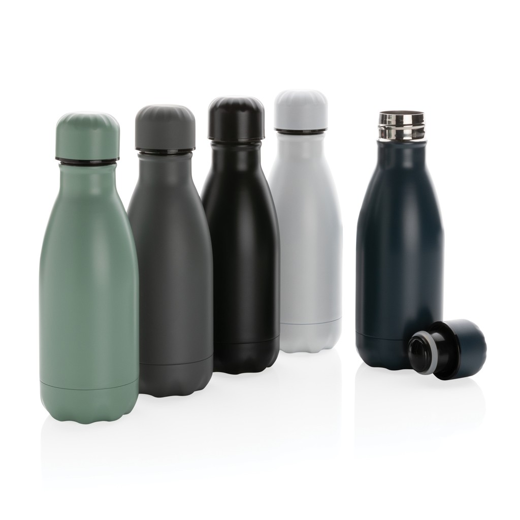 solid colour vacuum stainless steel bottle 260ml with logo