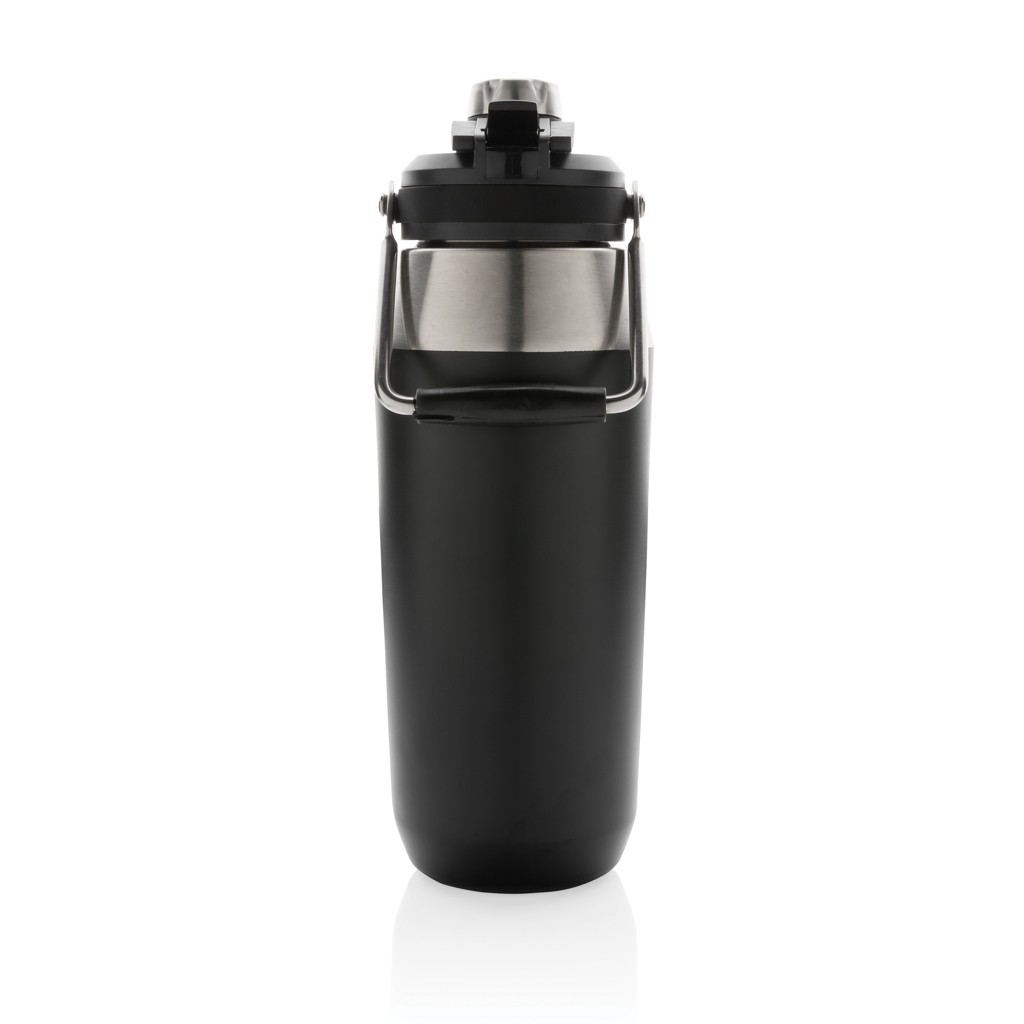 vacuum stainless steel dual function lid bottle 1l with logo