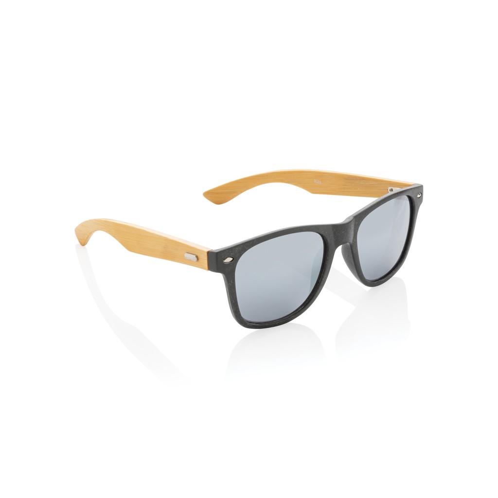 wheat straw and bamboo sunglasses with logo