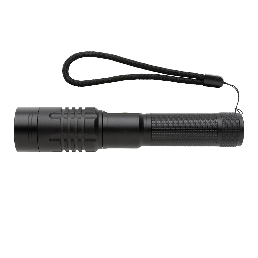 gear x usb re-chargeable torch with logo