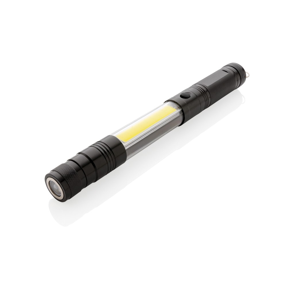 large telescopic light with cob with logo