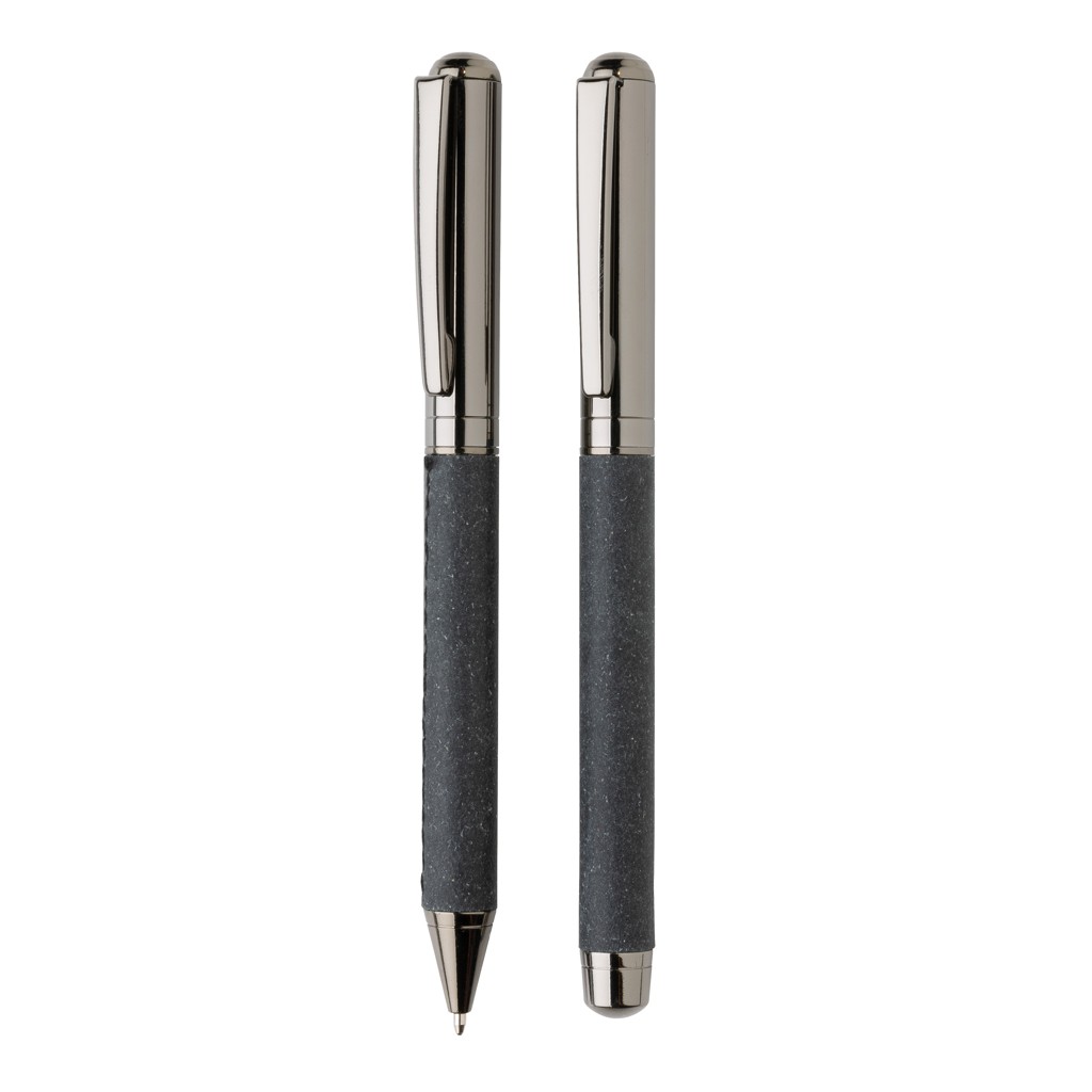 recycled leather pen set with logo