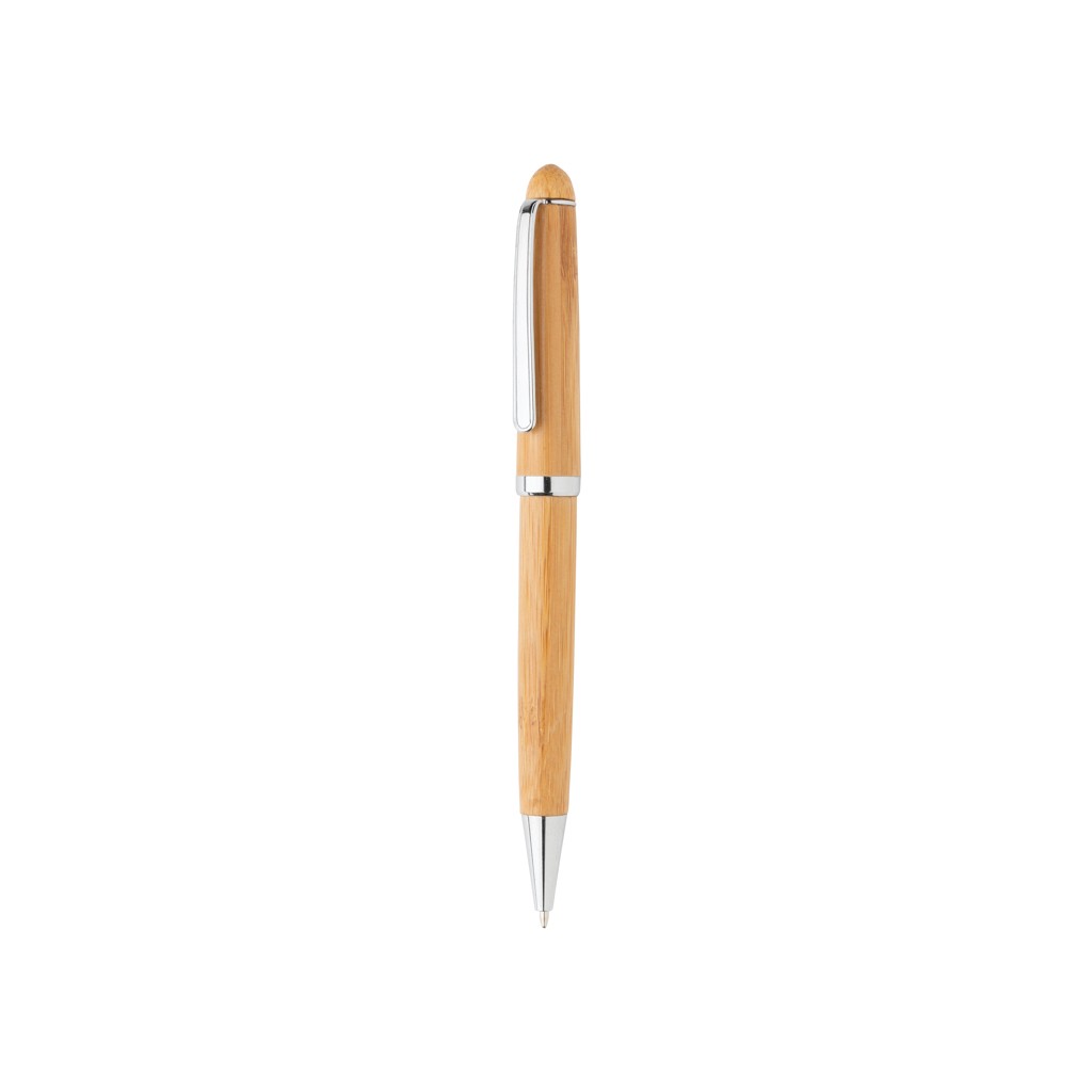 bamboo pen in box with logo