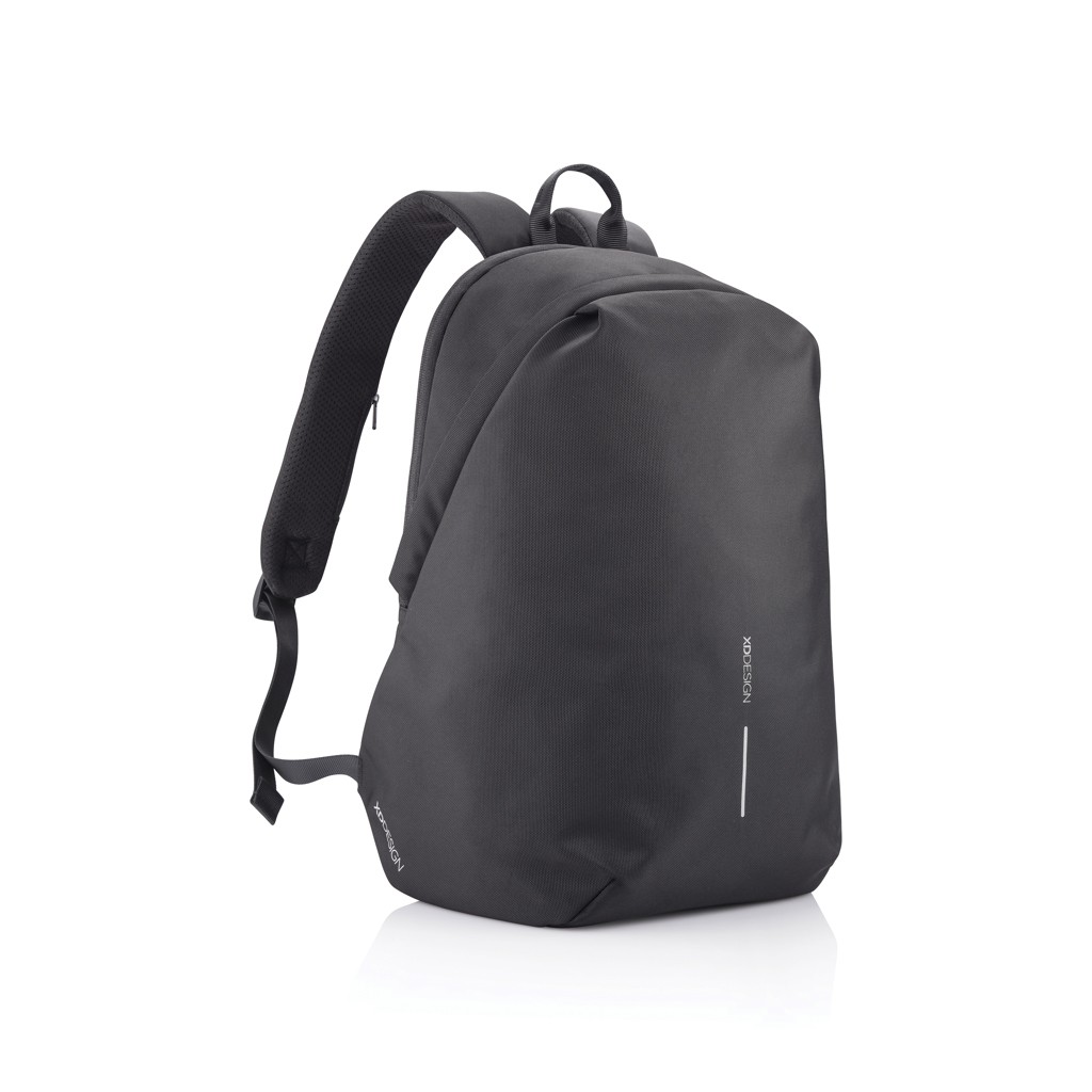bobby soft, anti-theft backpack with logo