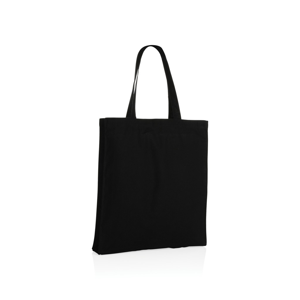 impact aware™ recycled cotton tote w/bottom 145g with logo