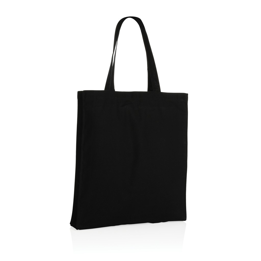 impact aware™ recycled cotton tote w/bottom 145g with logo