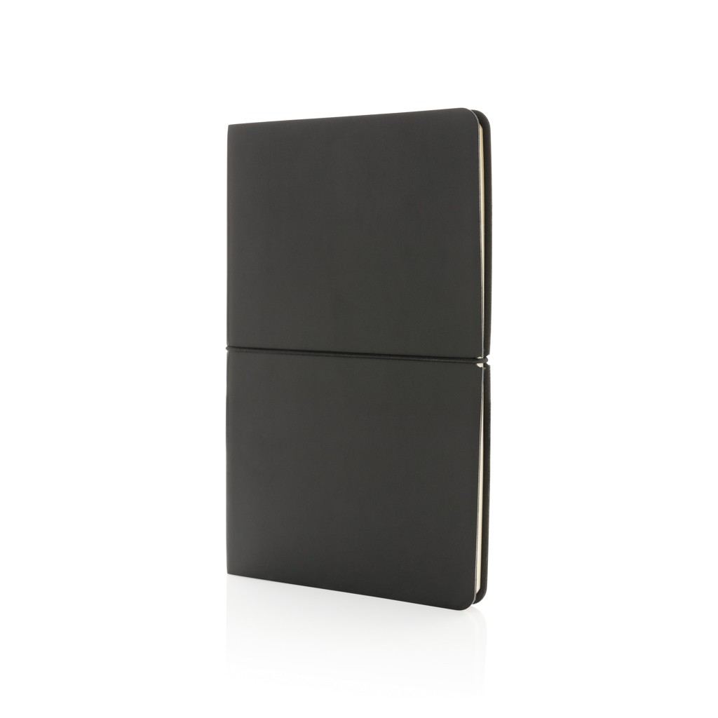 modern deluxe softcover a5 notebook with logo