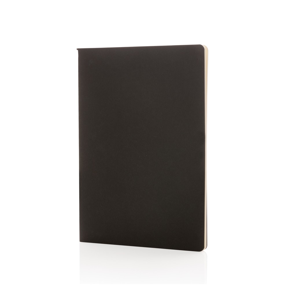 a5 standard softcover notebook with logo