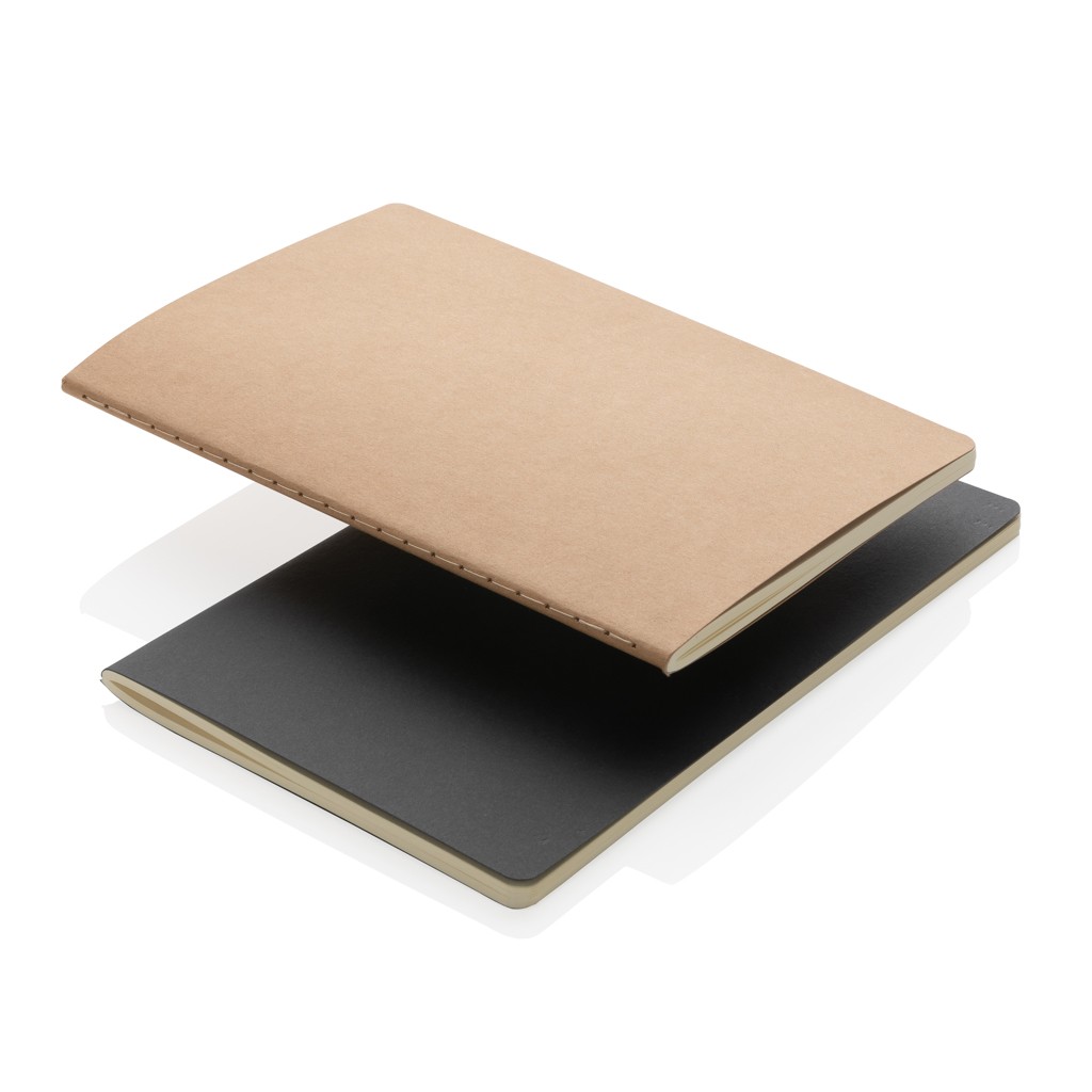 a5 standard softcover notebook with logo