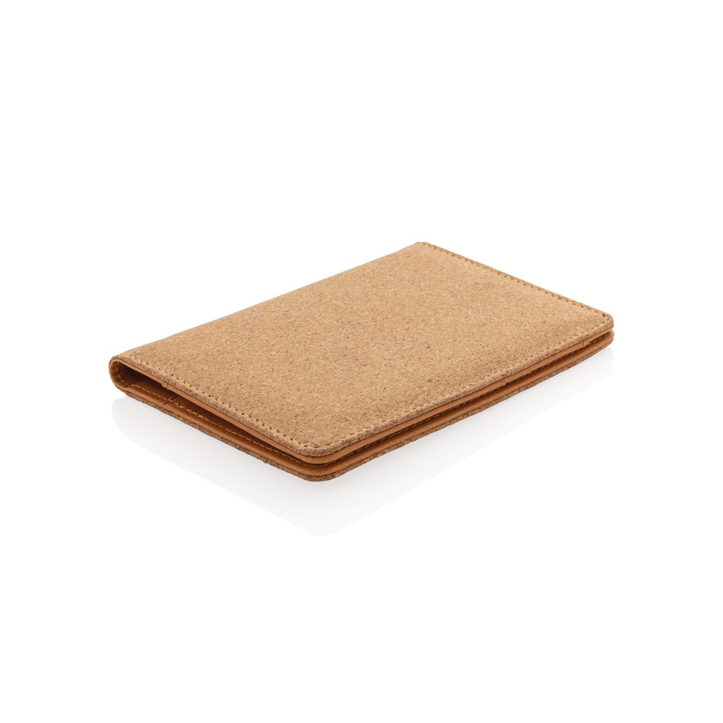 cork secure rfid passport cover with logo