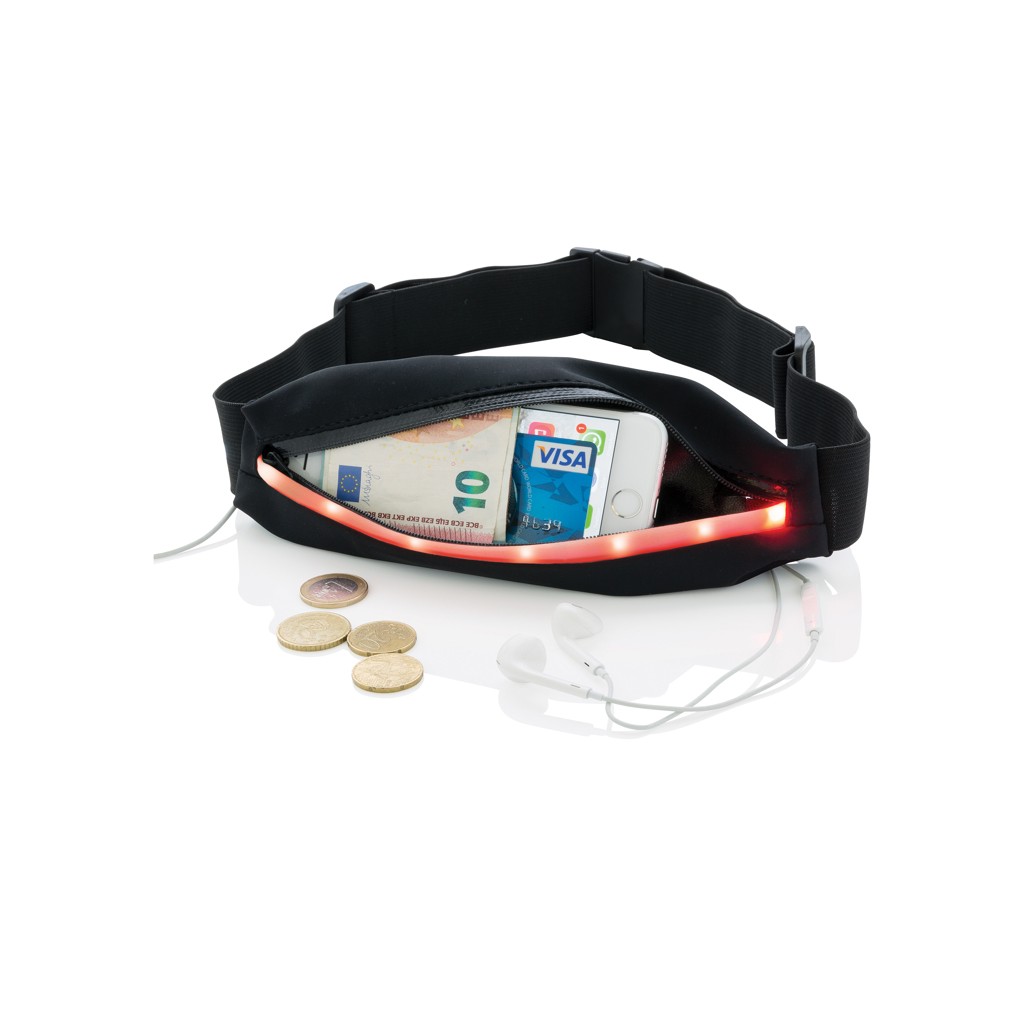 running belt with led with logo