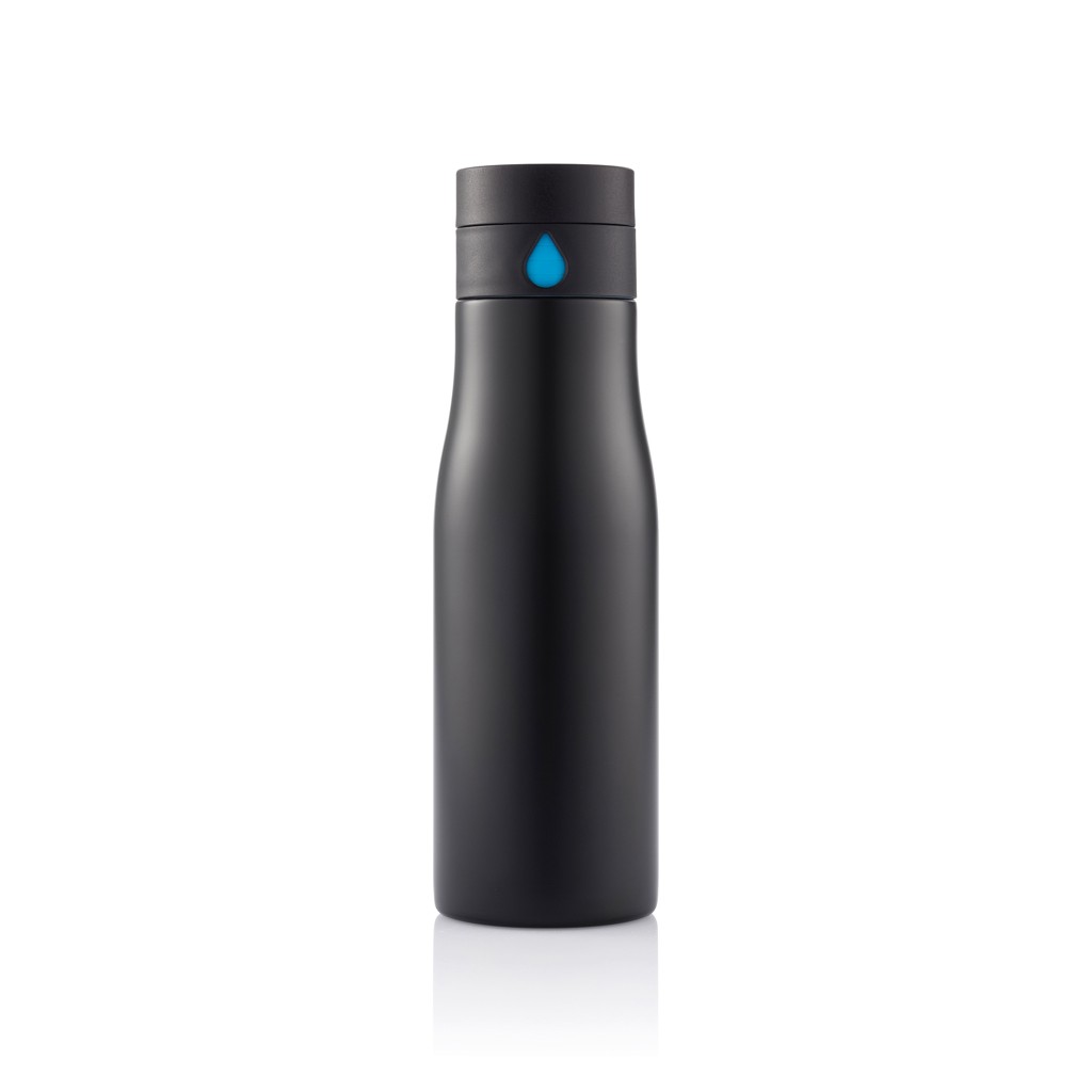 aqua hydration tracking bottle with logo