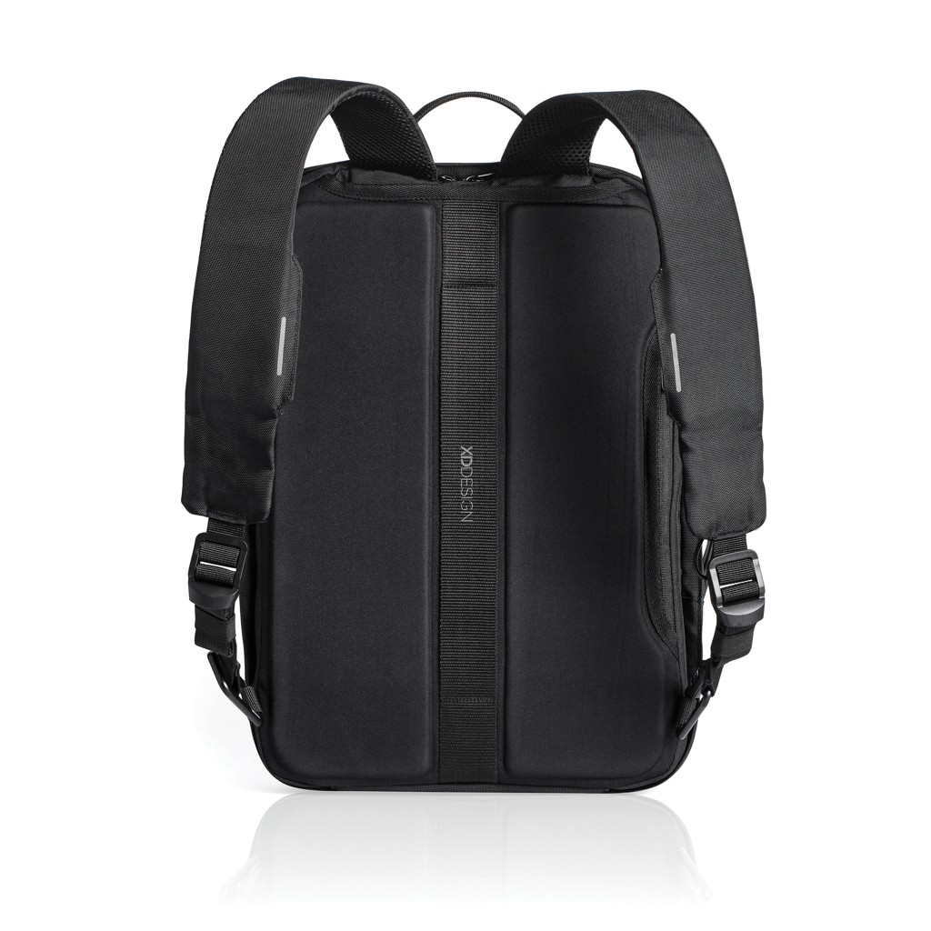 bobby bizz anti-theft backpack & briefcase with logo