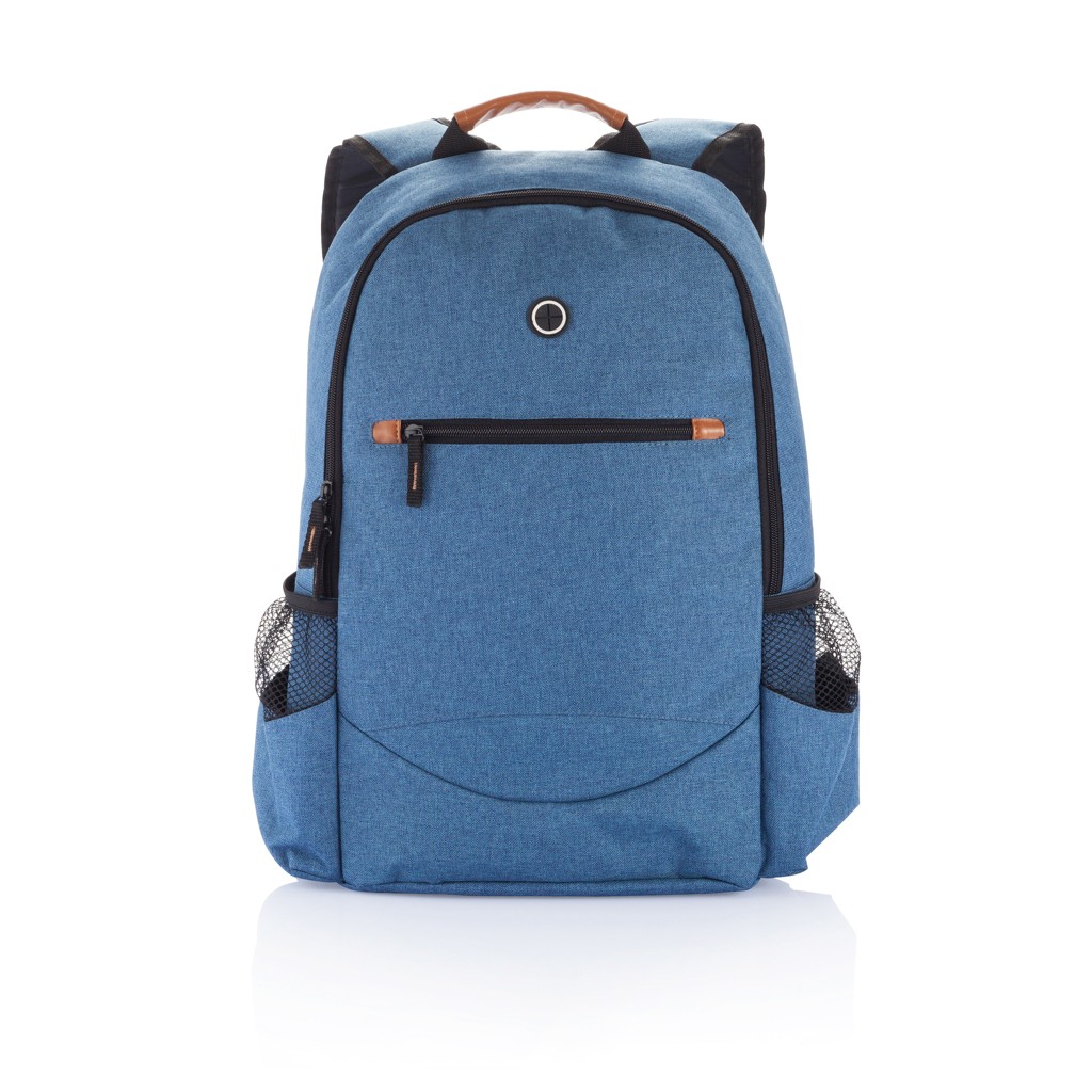 fashion duo tone backpack with logo
