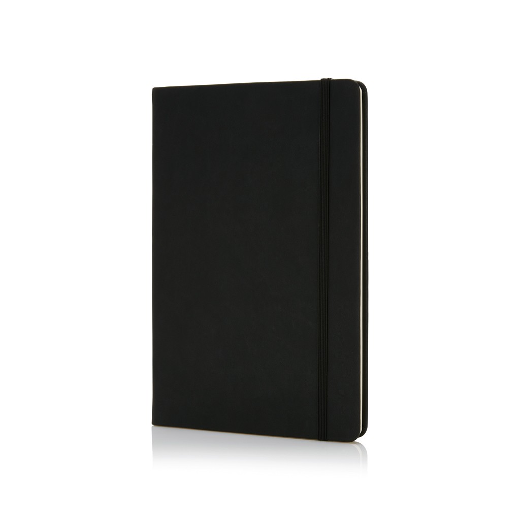 deluxe hardcover pu a5 notebook with logo