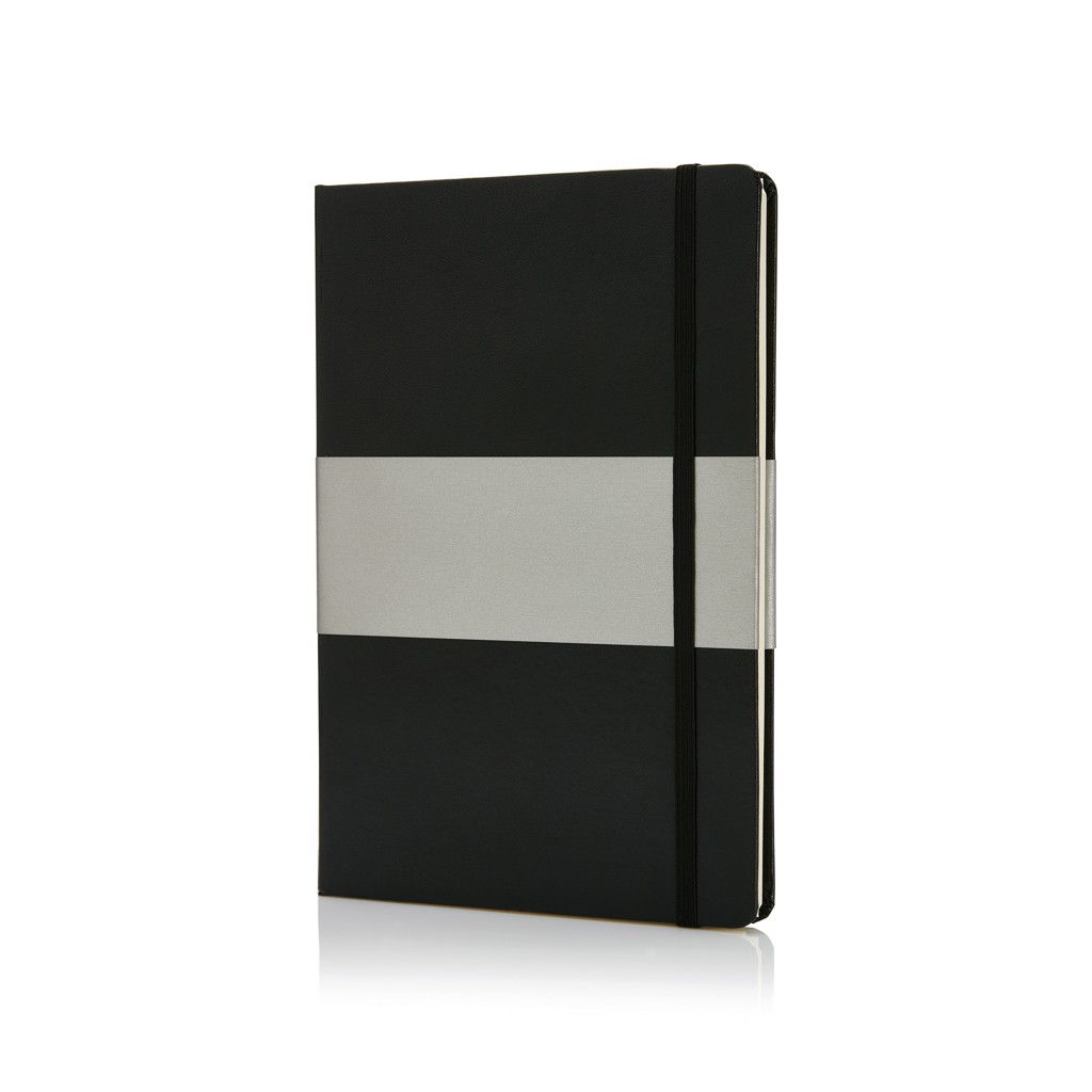 deluxe hardcover a5 notebook with logo